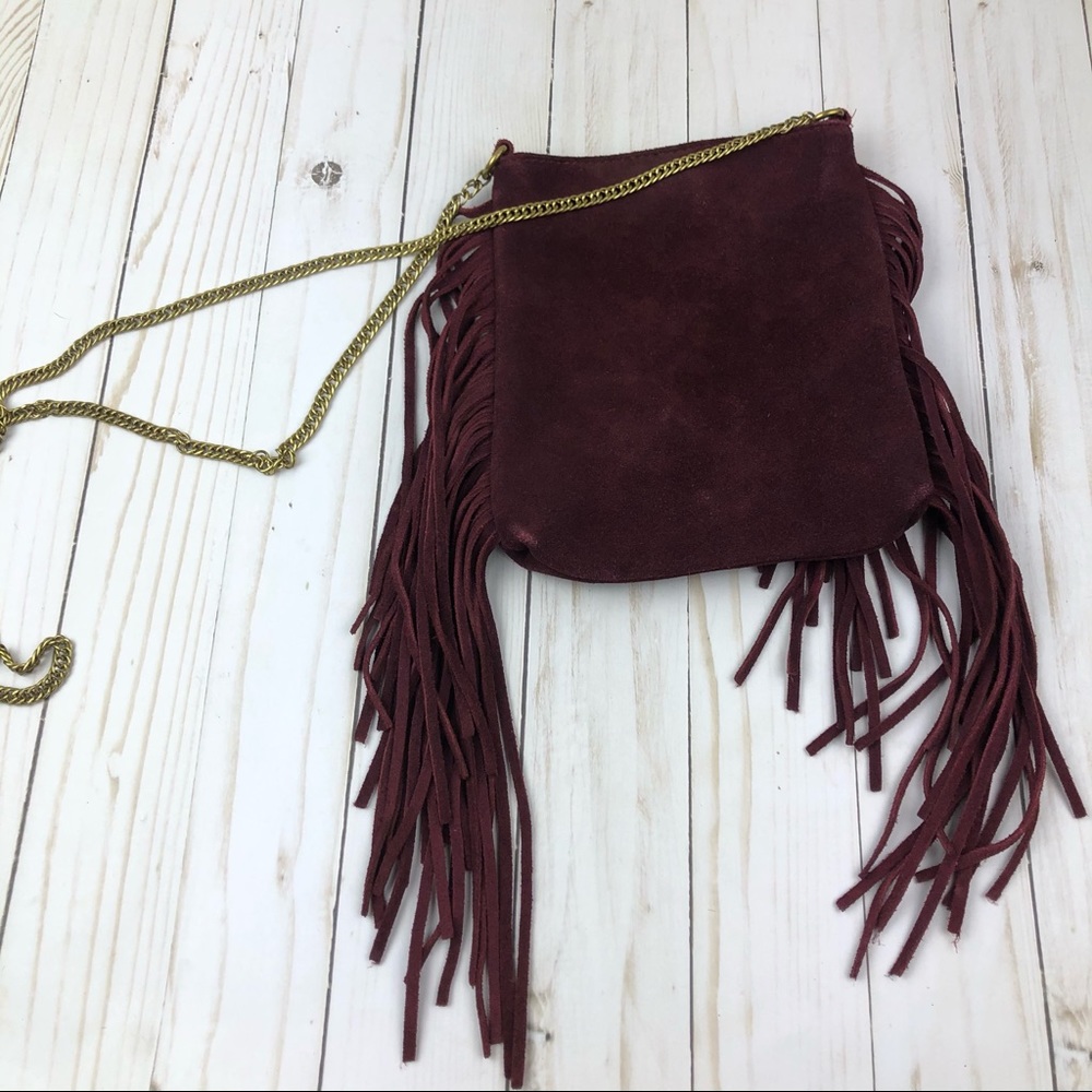 NWT Ecoté Urban Outfitters Leather Fringe Bag